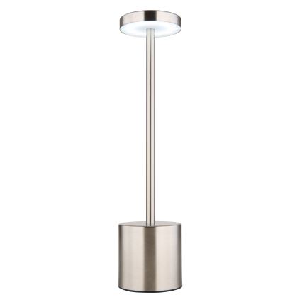 Globo - Lampe de table tactile à intensité variable LED/1,2W/3,7V 2000K/3500K/7000K 1200 mAh USB chrome mat