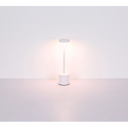 Globo - Lampe de table tactile à intensité variable LED/1,2W/3,7V 2000K/3500K/7000K 1200 mAh USB blanc