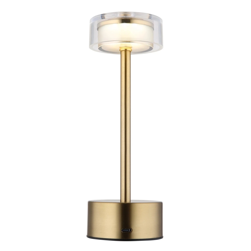 Globo - Lampe de table tactile rechargeable et à intensité variable LED/2,5W/3,7V 2700/4000/6500K 1800mAh laiton