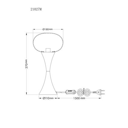 Globo - Lampe de table 1xE14/25W/230V dorée