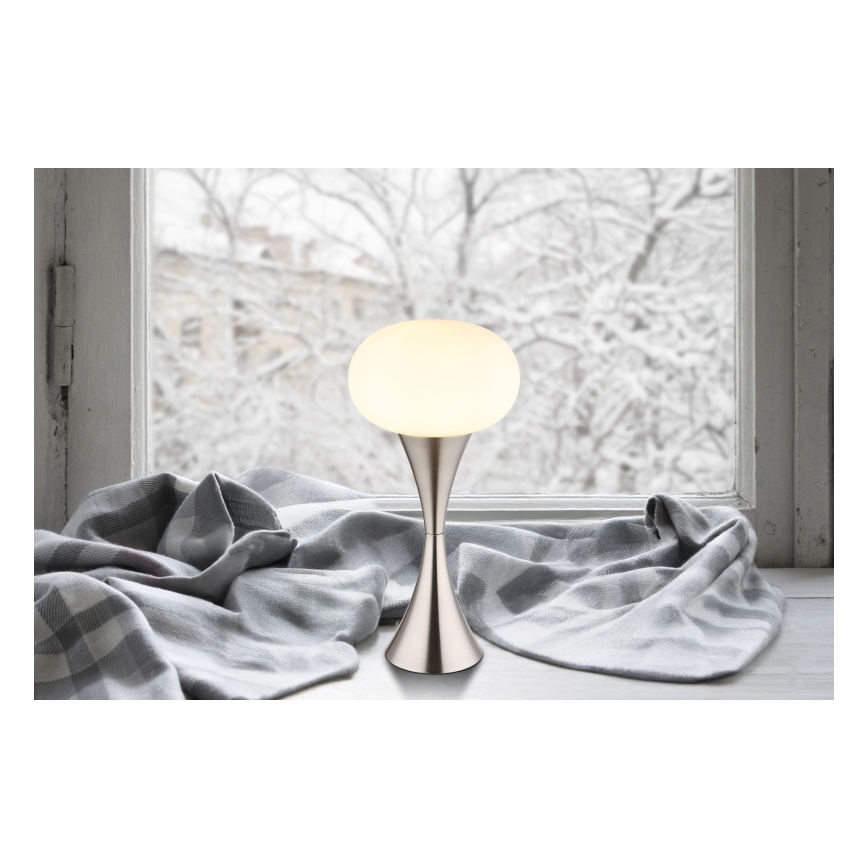 Globo - Lampada da tavolo 1xE14/25W/230V cromo opaco