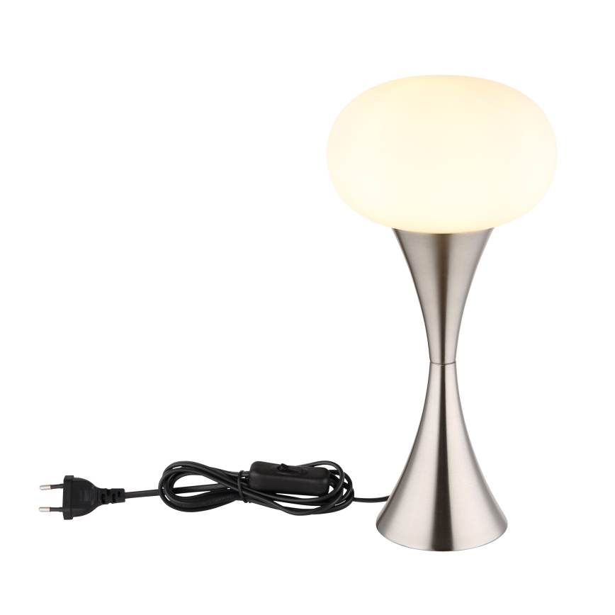 Globo - Lampada da tavolo 1xE14/25W/230V cromo opaco