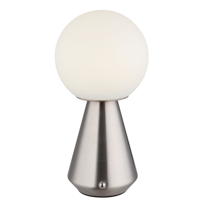 Globo - Lampada da tavolo da esterno dimmerabile a LED con controllo touch LED/1,5W/5V 3000/4500/6500K 1800 mAh IP41 cromo opaco