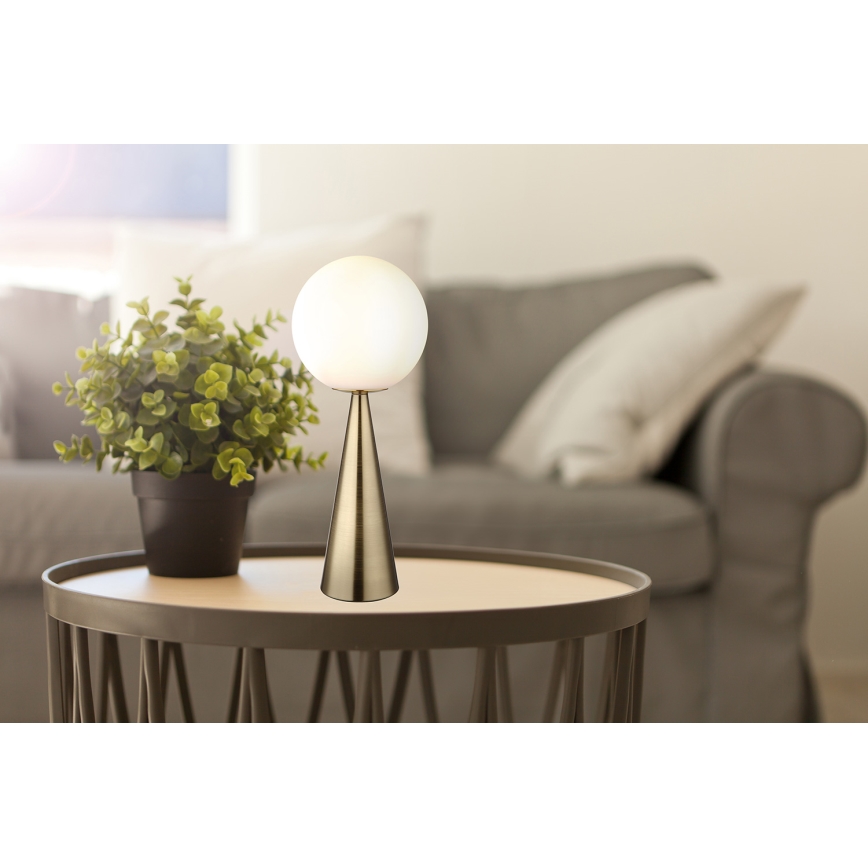 Globo - Lampe de table 1xE27/40W/230V laiton