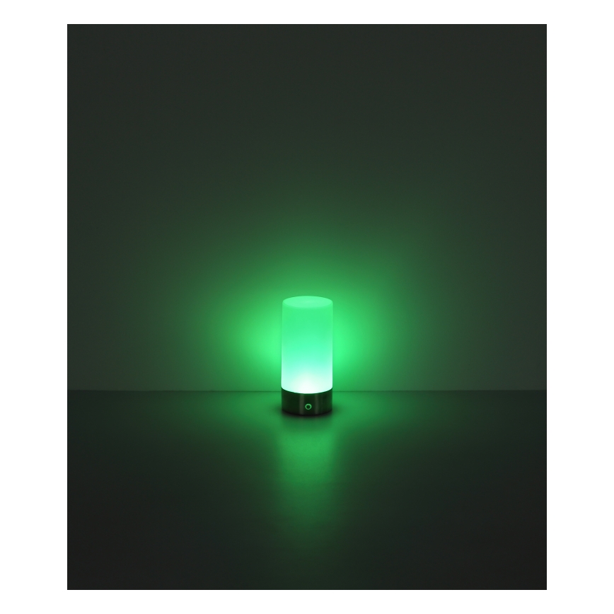 Globo - LED RGBW dimmbare Touch-Außen-Tischlampe LED/1,8W/5V 1500 mAh IP44 matt Chrom