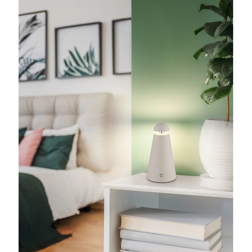 Globo - Lampe de table LED tactile dimmable et rechargeable LED/1,2W/5V 1200 mAh