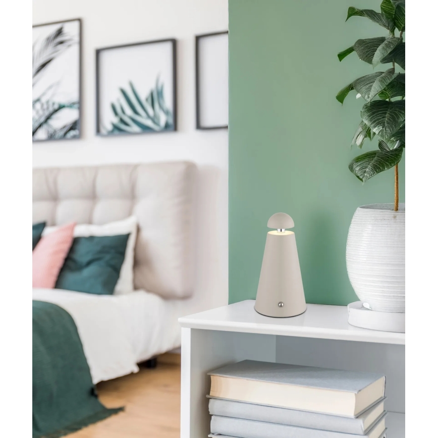 Globo - Lampe de bureau tactile rechargeable à LED, dimmable, 1,2 W / 5 V, 1200 mAh, 2700/4500/6000 K