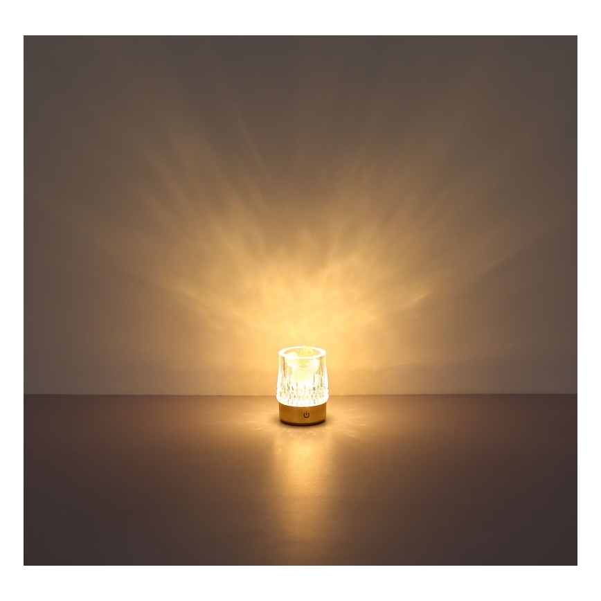 Globo - Lampada da tavolo touch dimmerabile LED/1W/5V 3000K 1200 mAh oro