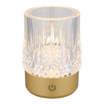 Globo - Lampada da tavolo touch dimmerabile LED/1W/5V 3000K 1200 mAh oro