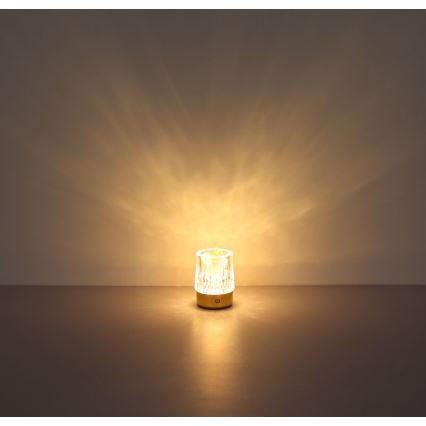 Globo - Lampe de table tactile LED dimmable LED/1W/5V 3000K 1200 mAh doré