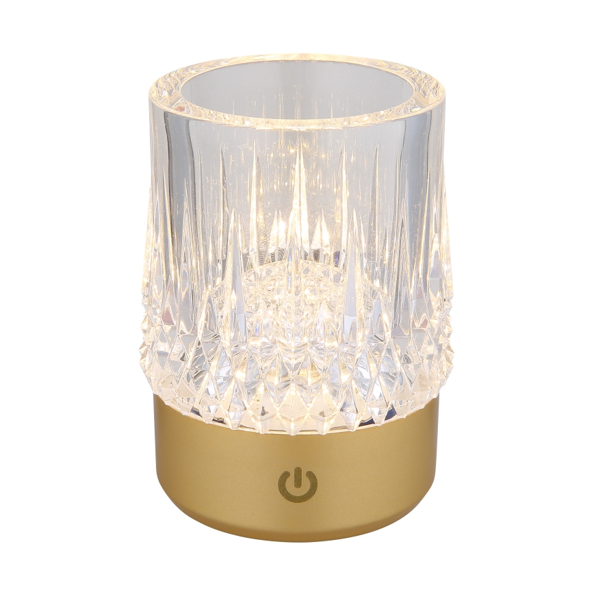 Globo - Lampe de table tactile LED dimmable LED/1W/5V 3000K 1200 mAh doré