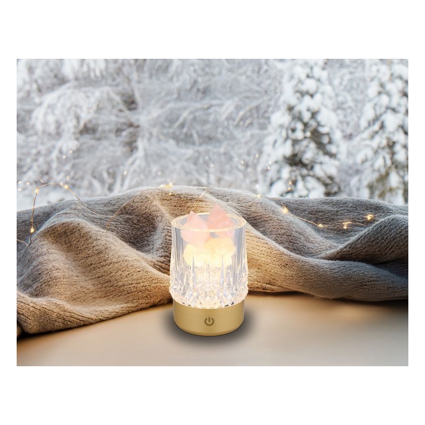 Globo - Lampada da tavolo LED dimmerabile con funzione Touch LED/1W/5V 3000K 1200 mAh oro