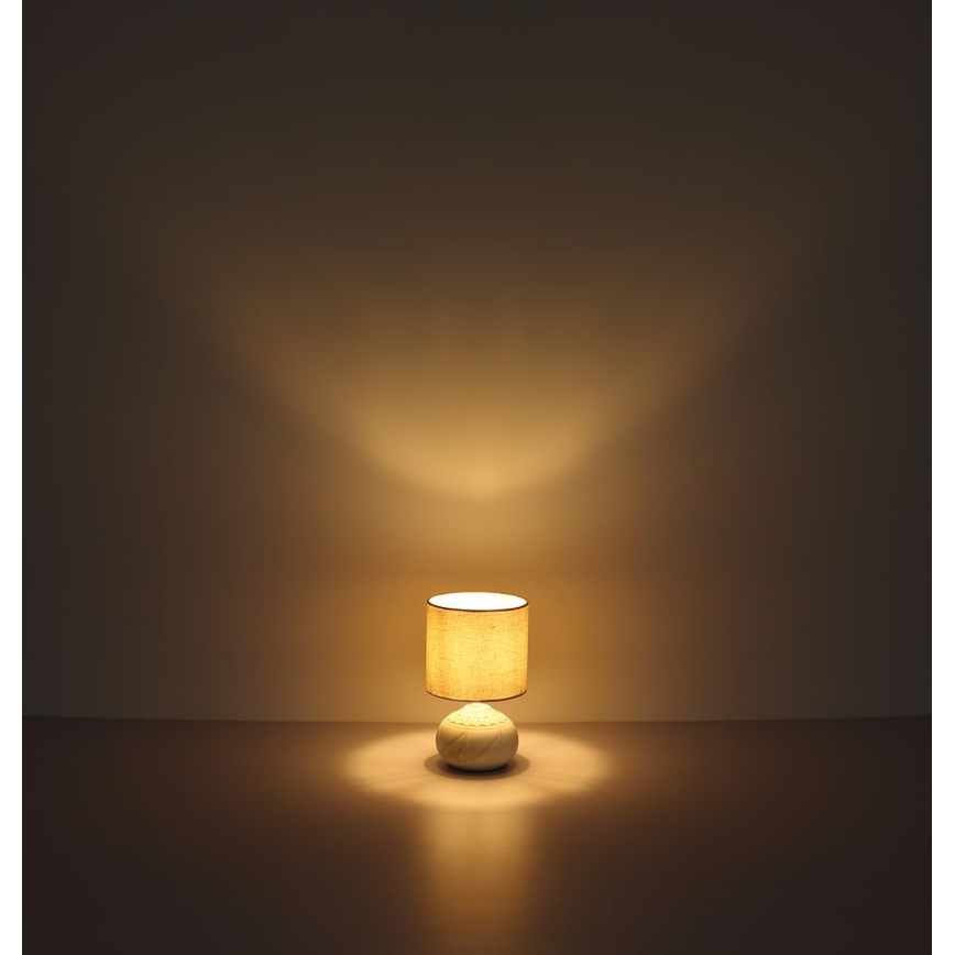 Globo - Lampe de table 1xE14/40W/230V beige/céramique