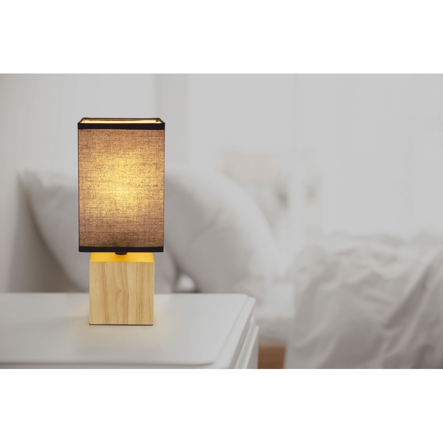 Globo - Lampe de table 1xE27/7W/230V noir/marron