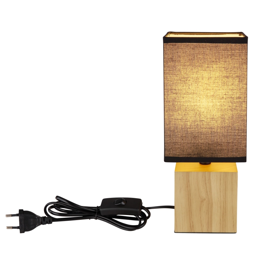 Globo - Lampe de table 1xE27/7W/230V noir/marron