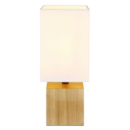 Globo - Tischlampe 1xE27/7W/230V weiß/braun
