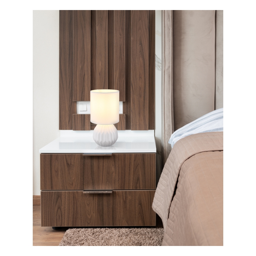 Globo - Lampe de table 1xE14/40W/230V blanc