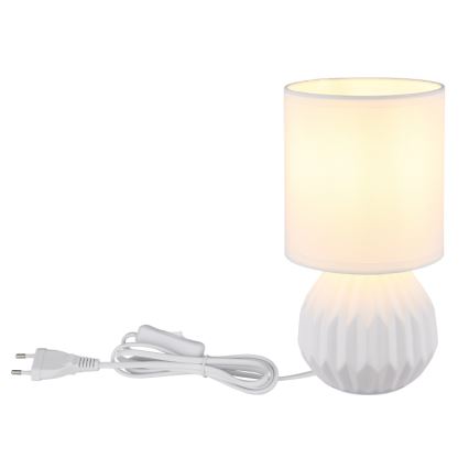 Globo - Lampe de table 1xE14/40W/230V blanc