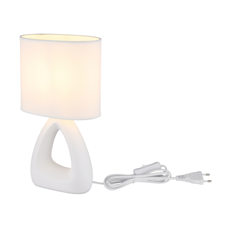 Globo - Lampada da tavolo 1xE14/40W/230V bianco