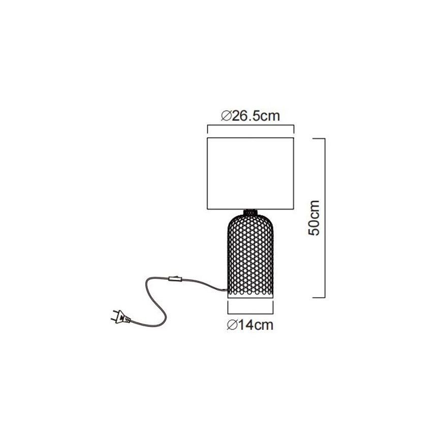 Globo - Lampe de table 1xE27/60W/230V verte