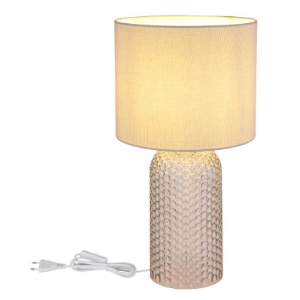Globo - Lampada da tavolo 1xE27/60W/230V grigio