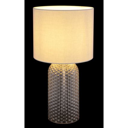Globo - Lampe de table 1xE27/60W/230V gris
