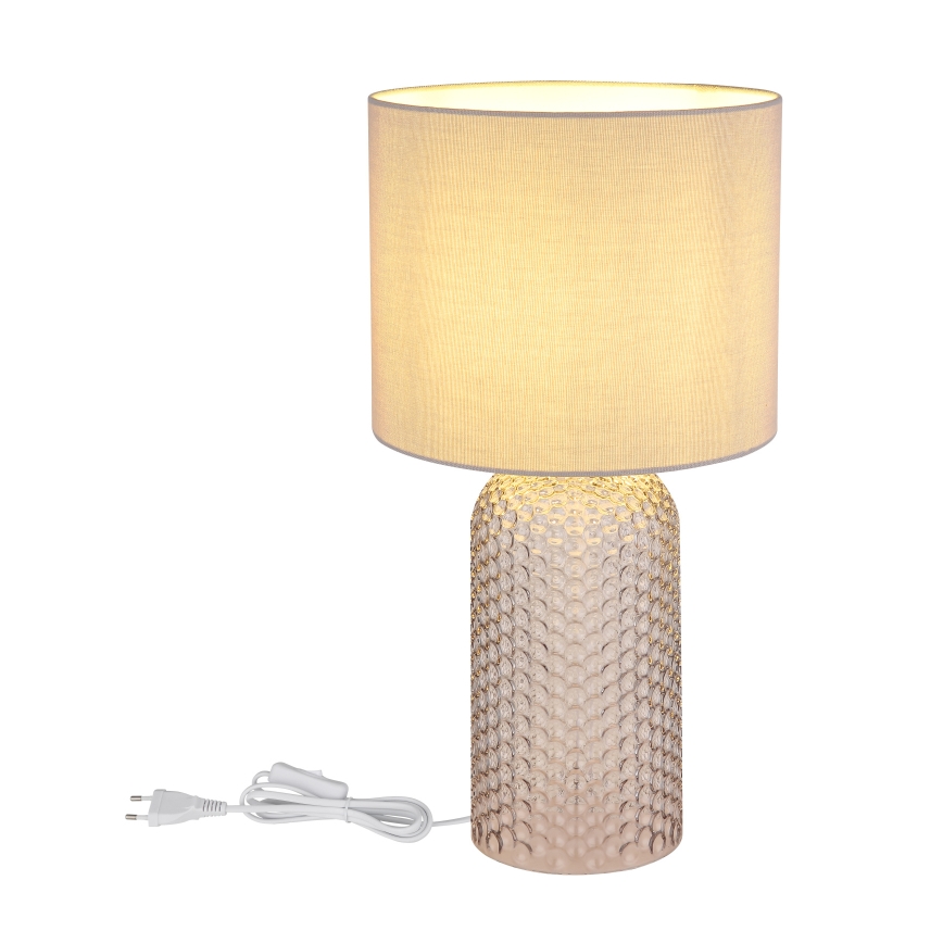 Globo - Lampe de table 1xE27/60W/230V gris