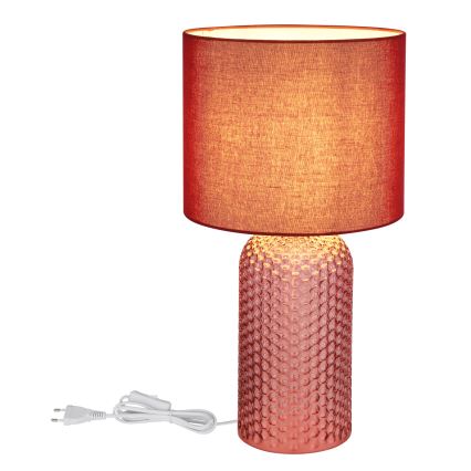 Globo - Lampe de table 1xE27/60W/230V rouge