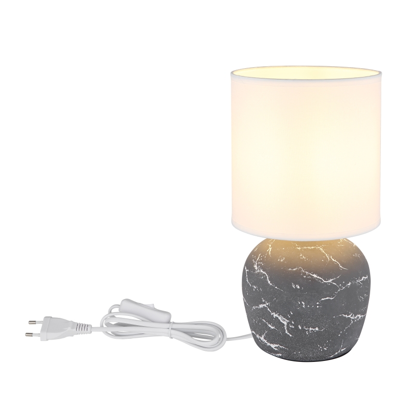 Globo - Lampada da tavolo 1xE14/40W/230V grigio