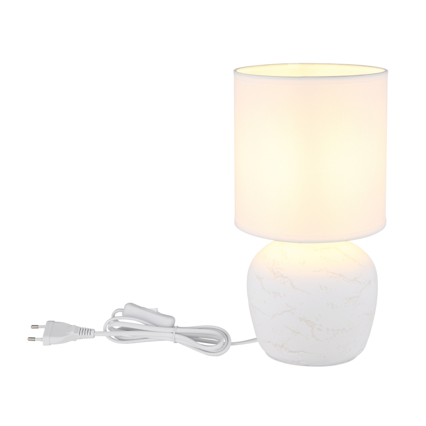 Globo - Lampada da tavolo 1xE14/40W/230V bianco
