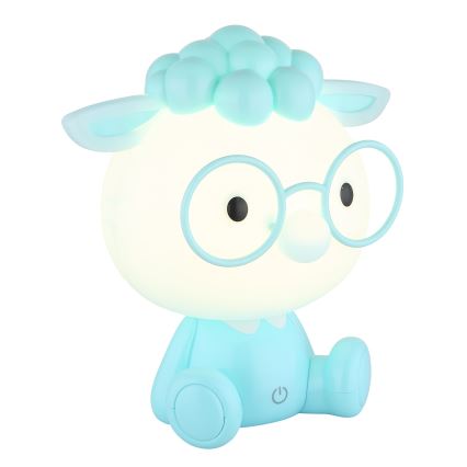 Globo - Kleine aufladbare LED-Kinder-Nachtleuchte mit Dimm-Funktion LED/1W/5V 500 mAh blau