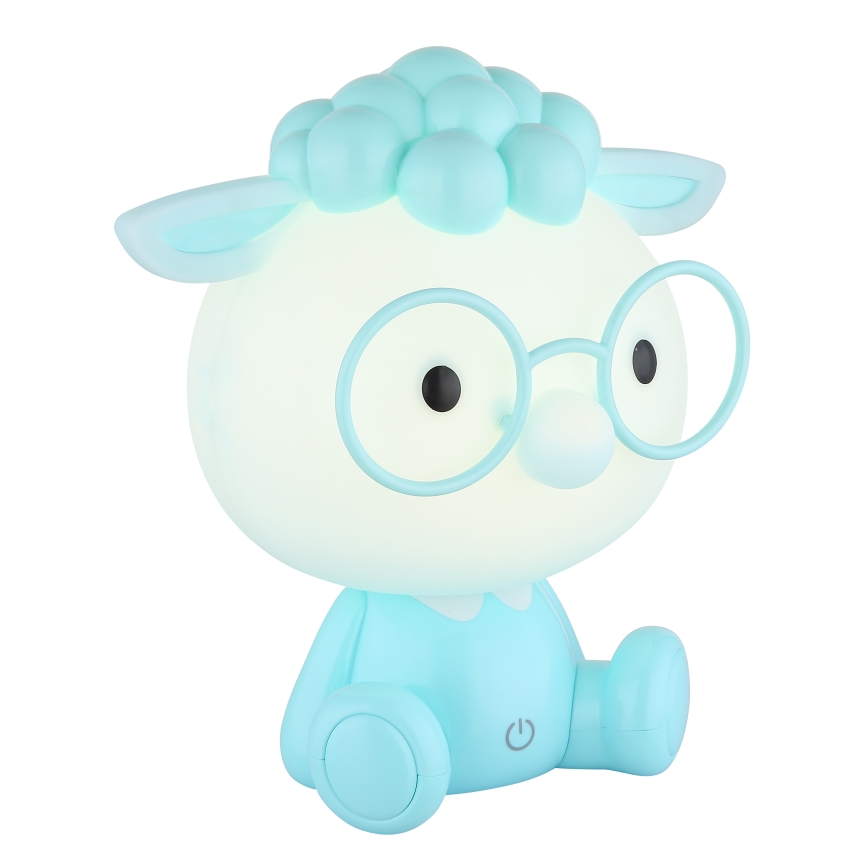 Globo - Kleine aufladbare LED-Kinder-Nachtleuchte mit Dimm-Funktion LED/1W/5V 500 mAh blau