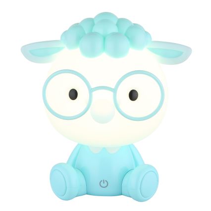 Globo - Kleine aufladbare LED-Kinder-Nachtleuchte mit Dimm-Funktion LED/1W/5V 500 mAh blau