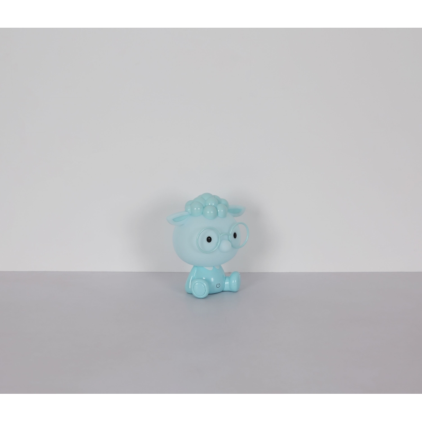Globo - LED Dimmerabile ricaricabile per bambini notte piccola lampada LED/1W/5V 500 mAh blu