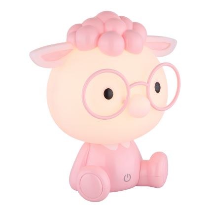 Globo - Kleine aufladbare LED-Kinder-Nachtleuchte mit Dimm-Funktion LED/1W/5V 500 mAh rosa