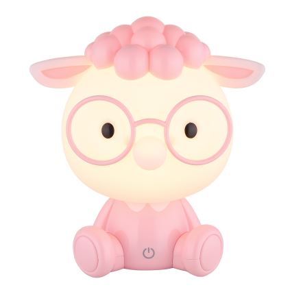 Globo - Kleine aufladbare LED-Kinder-Nachtleuchte mit Dimm-Funktion LED/1W/5V 500 mAh rosa