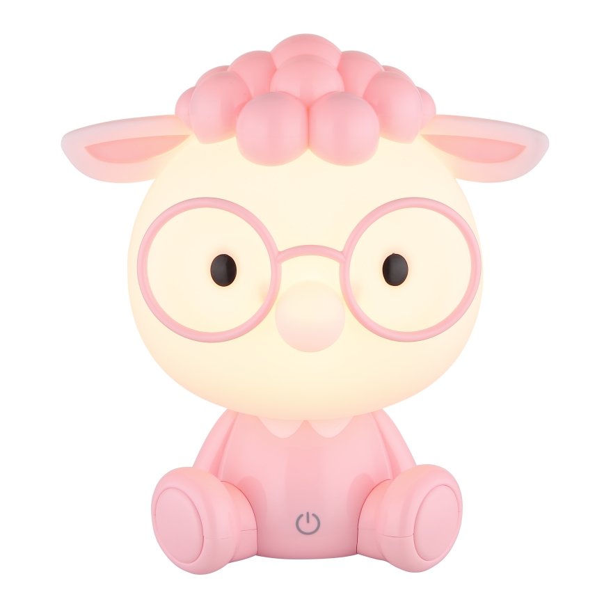 Globo - LED Dimmerabile ricaricabile per bambini notte piccola lampada LED/1W/5V 500 mAh rosa