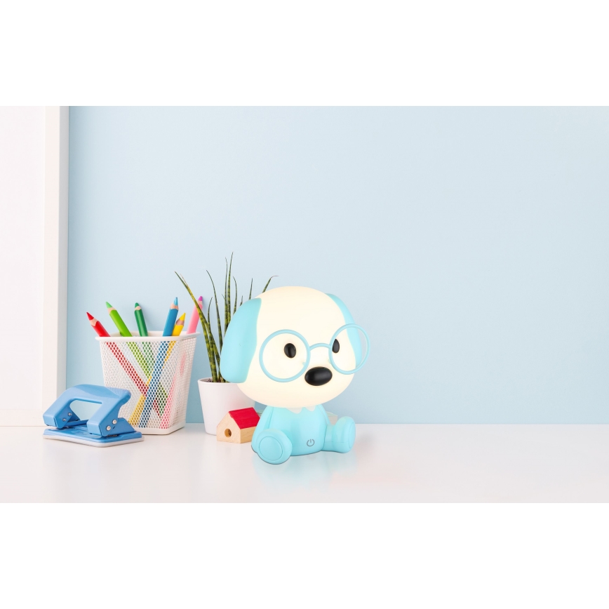 Globo - Petite veilleuse rechargeable à intensité variable pour enfants LED/1W/5V 500 mAh bleu