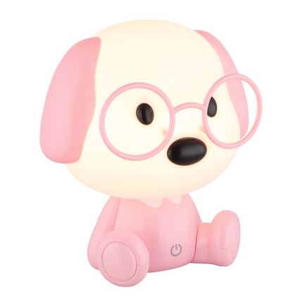 Globo - LED Dimmerabile ricaricabile per bambini notte piccola lampada LED/1W/5V 500 mAh rosa