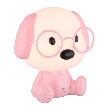 Globo - LED Dimmerabile ricaricabile per bambini notte piccola lampada LED/1W/5V 500 mAh rosa