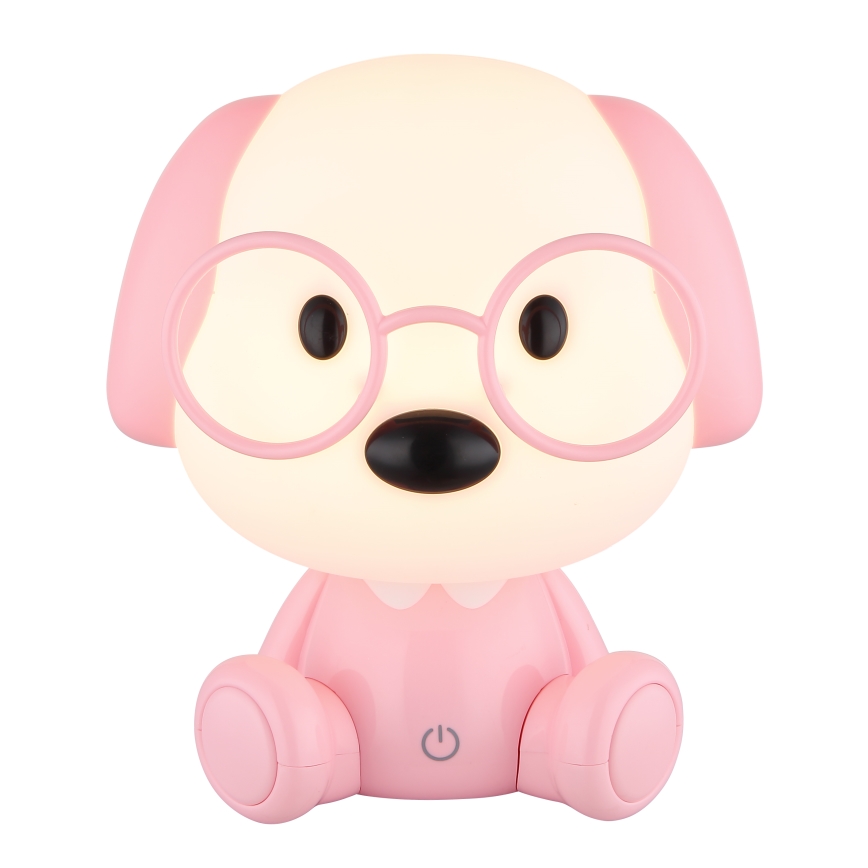 Globo - LED Dimmerabile ricaricabile per bambini notte piccola lampada LED/1W/5V 500 mAh rosa