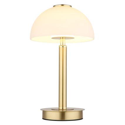 Globo - Lampada da tavolo a LED dimmerabile con controllo touch, 7W/230V, 3000K, finitura ottone
