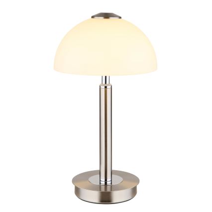 Globo - Lampe de table tactile à LED dimmable, 7 W, 230 V, 3000 K, chrome mat