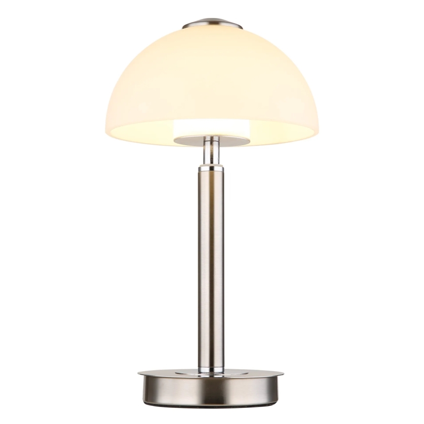 Globo - Lampe de table tactile à LED dimmable, 7 W, 230 V, 3000 K, chrome mat