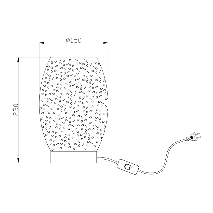 Globo 24002S - Lampe de table NARRI 1xE27/40W/230V