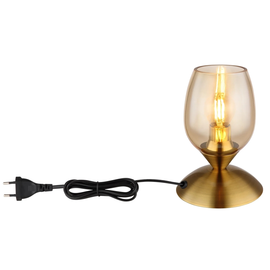 Globo - Lampe de table tactile 1xE14/25W/230V laiton