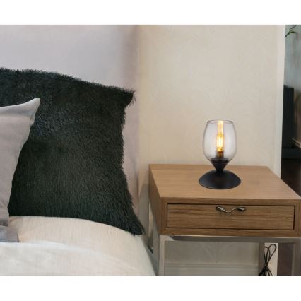 Globo - Lampe de table tactile 1xE14/25W/230V noir