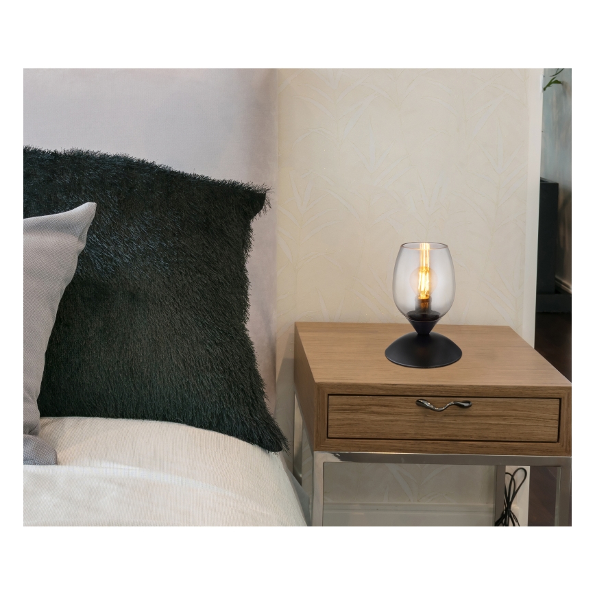 Globo - Lampe de table tactile 1xE14/25W/230V noir
