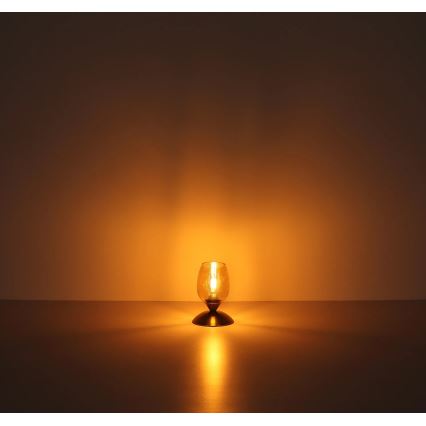 Globo - Lampe de table tactile 1xE14/25W/230V noir