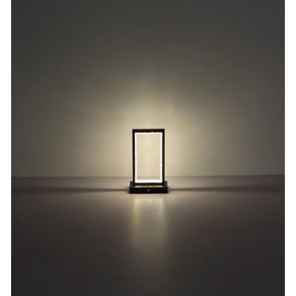 Globo - Dimmbare LED-Tischleuchte mit Touch-Funktion LED/3W/3,7V 2700K/4000K/6500K 1800 mAh USB schwarz